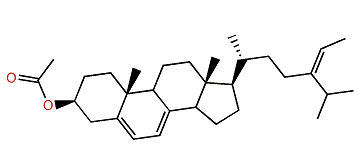 (24Z)-24-Ethylcholesta-5,7,24(28)-trien-3b-yl acetate
